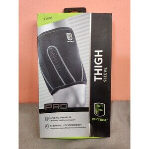 P-Tex Pro Thigh Compression Sleeve Black XL